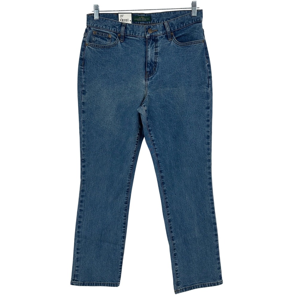 Lauren Ralph Lauren Stanton Classic Straight Leg Jeans Blue 10 NWT 2091039859BZ
